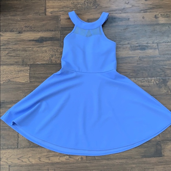 Light blue scoop neck dress - Picture 1 of 4